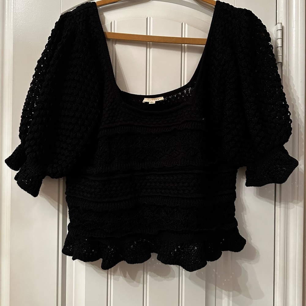 Bibi Brand, brand new, never worn. Size XL adorable black top!